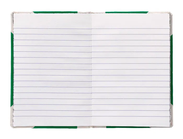 Fernandes Libro Cartone Cosido DIN A5+ Rayado Horizontal 50 Hojas 100gr Verde