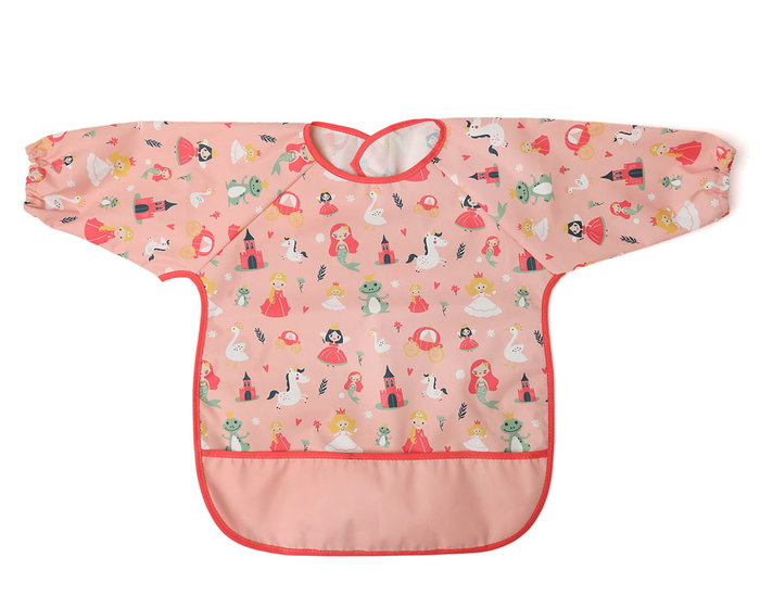 KioKids Babero Impermeable con Mangas Rosa para +4 Meses