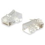 Equip Kit de 100 conectores RJ45 Cat6 transparentes
