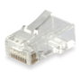 Equip Kit de 100 conectores RJ45 Cat6 transparentes
