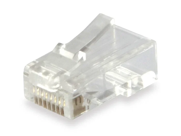 Equip 121144 Kit de 100 Conectores RJ45 Transparente, Categoría 6 (Cat6), Contactos Chapados en Oro, para Cable de Red, Certificación CE y RoHS