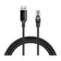 LogiLink Cable Ethernet USB 3.0 a RJ45 de 7,5 m, 1 Gbps, negro/gris