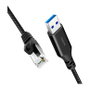 LogiLink Cable Ethernet USB 3.0 a RJ45 de 7,5 m, 1 Gbps, negro/gris