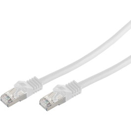 S-Impuls Patchkabel CAT7 RJ45 S/FTP PiMF 0,25m Weiß