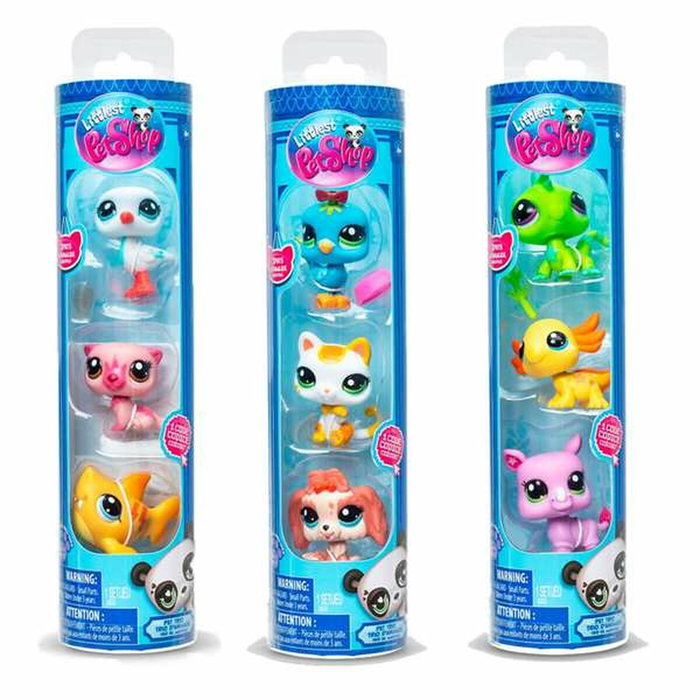 Set de Figuras Bandai Littlest Pet Shop 6 x 25 x 6 cm 3 Piezas Set de Figuras Bandai Littlest Pet Shop 6 x 25 x 6 cm 3 Piezas