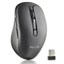 NGS Ratón Inalámbrico Evo Peep Silencioso Recargable 3200 DPI Negro