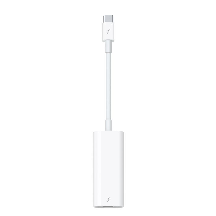 Apple Adaptador Thunderbolt 3 (USB-C) a Thunderbolt 2 Blanco Apple Adaptador Thunderbolt 3 (USB-C) a Thunderbolt 2 Blanco