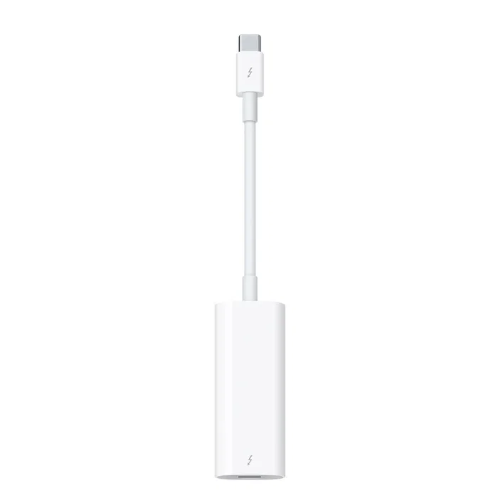 Apple Cable MYH93ZM/A Adaptador Thunderbolt 3 (USB-C) a Thunderbolt 2, Color Blanco