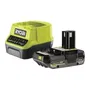 Ryobi 4892210195715 Baterías + Cargador - Litio 18 V - 2.0 Ah Compacto