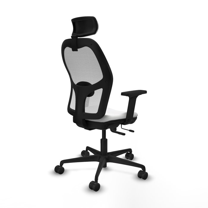 PIQUERAS Y CRESPO Silla de oficina Jorquera con mecanismo Sincro/Traslack, Blanca