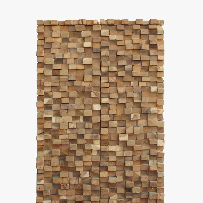 DKD Home Decor Armario Colección Cubic Teca Reciclada 45 x 180 x 50 cm