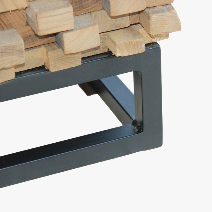 DKD Home Decor Armario Colección Cubic Teca Reciclada 45 x 180 x 50 cm