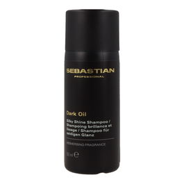 Sebastian Dark Oil Silky Shine Champú - Brillo Sedoso y Suavidad, Tecnología Dark Oil, 50 ml