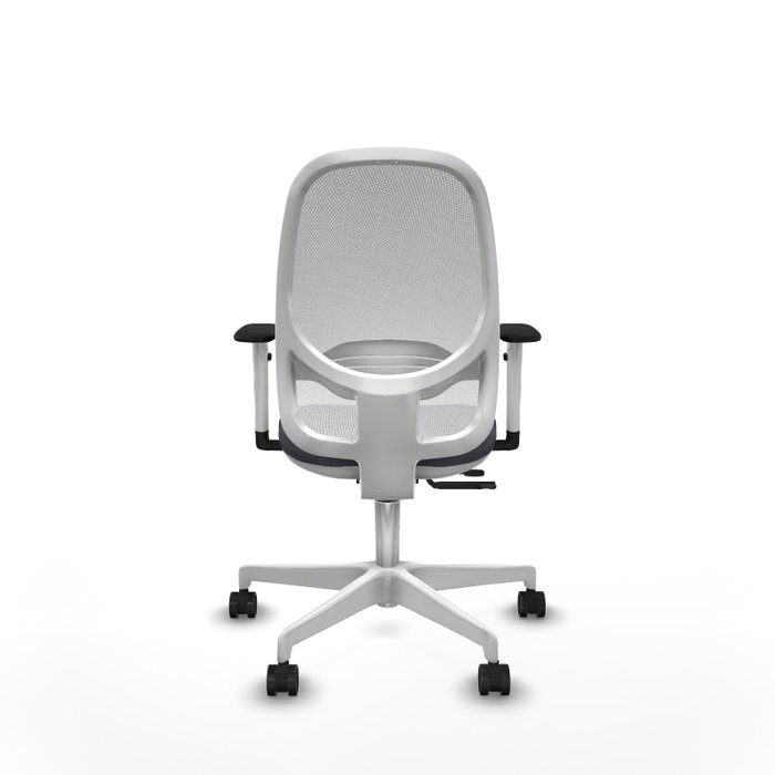 PIQUERAS Y CRESPO Silla de oficina Cilanco con Mecanismo Sincro/Traslack, Gris y Blanco