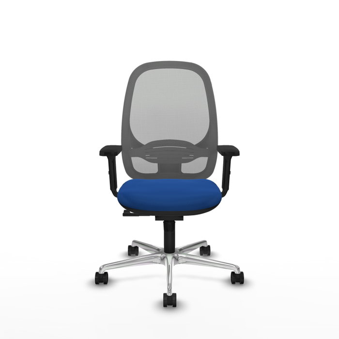 PIQUERAS Y CRESPO Silla de oficina Cilanco con mecanismo Sincro, Azul y Gris