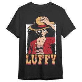 TOEI ANIMATION Camiseta One Piece Monkey D. Luffy para Adulto 100% Algodón Talla S