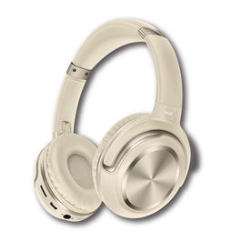 SAMI POP Auriculares Plegables Inalámbricos Bluetooth/FM/auxiliar Batería 300mAh Color Beige