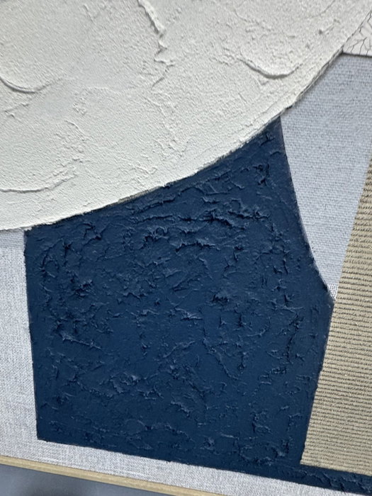 DKD Home Decor Cuadro Lienzo Abstracto Surtido de 2 Piezas, Azul y Gris