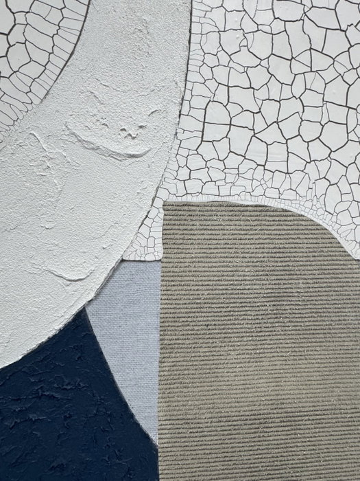 DKD Home Decor Cuadro Lienzo Abstracto Surtido de 2 Piezas, Azul y Gris