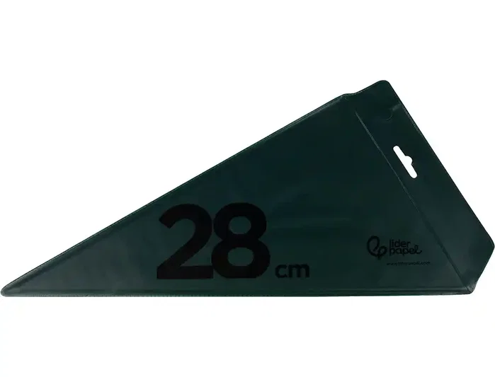 Liderpapel Cartabón Acrílico Verde 28 cm Liderpapel Cartabón Acrílico Verde 28 cm