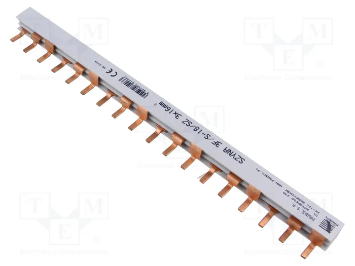 PAWBOL Busbar de 16mm², 3 Polos, 18 Módulos PAWBOL Busbar de 16mm², 3 Polos, 18 Módulos