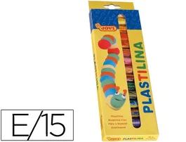 Jovi Plastilina Estuche 15 Barras Colores Surtidos No Mancha No Se Seca
