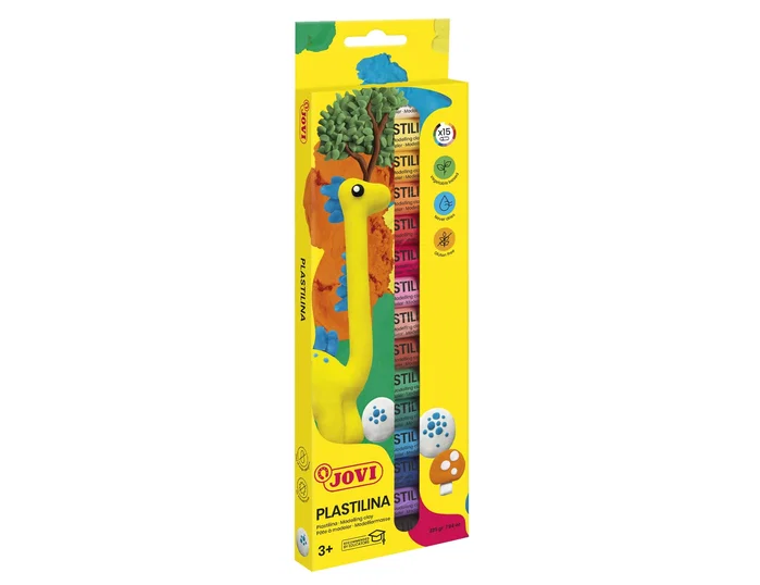 Jovi Estuche de Plastilina de 15 Barras de 15g Colores Surtidos Jovi Estuche de Plastilina de 15 Barras de 15g Colores Surtidos