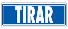 Archivo 2000 Archivo 2000 Señal "Tirar" 175x65 Pvc Gris (Set de 5) (Set de 5)
