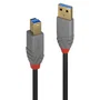 Lindy Cable USB 3.2 Gen 1 Anthra Line USB A a USB B, 0,5 m, Negro