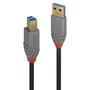 Lindy Cable USB 3.2 Gen 1 Tipo A a B Anthra Line 0,5 m Negro