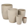 Ixia Set de 5 Jarrones de Cerámica Crema