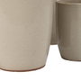 Ixia Set de 5 Jarrones de Cerámica Crema