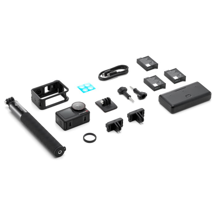 DJI Osmo Action 5 Pro Adventure Combo 4K Ultra HD Cámara Deportiva 40MP 120fps WiFi Bluetooth 64GB Negro