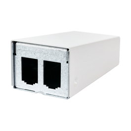 METZ CONNECT Carcasa para Módulo Distribuidor de 2 Puertos, Blanco