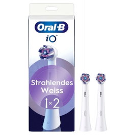 Oral-B iO Radiant White Cabezales de Repuesto, Pack de 2