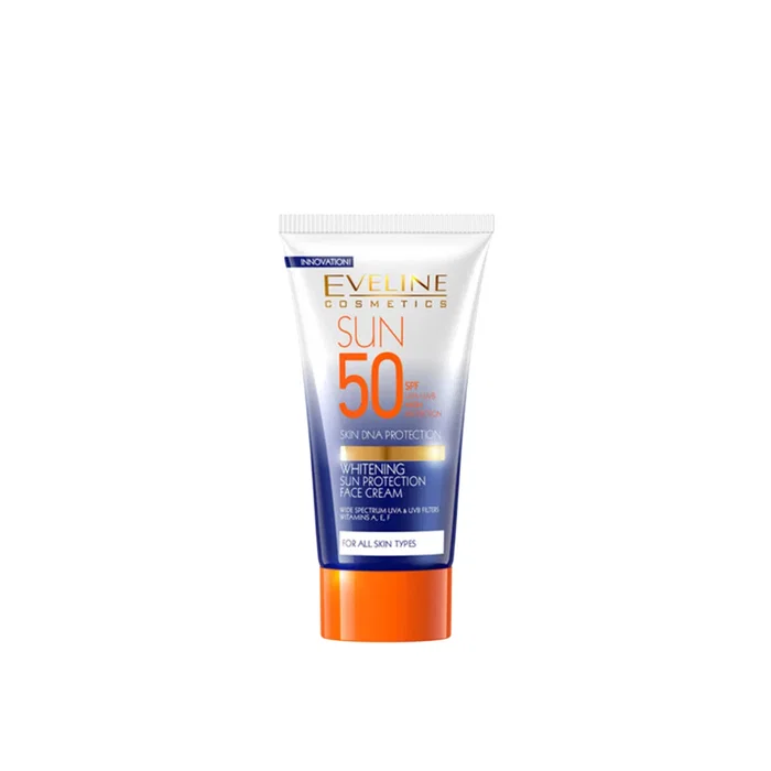 Eveline Cosmetics Whitening Sun Protection con Ácido Hialurónico SPF 50, 50 ml Eveline Cosmetics Whitening Sun Protection con Ácido Hialurónico SPF 50, 50 ml