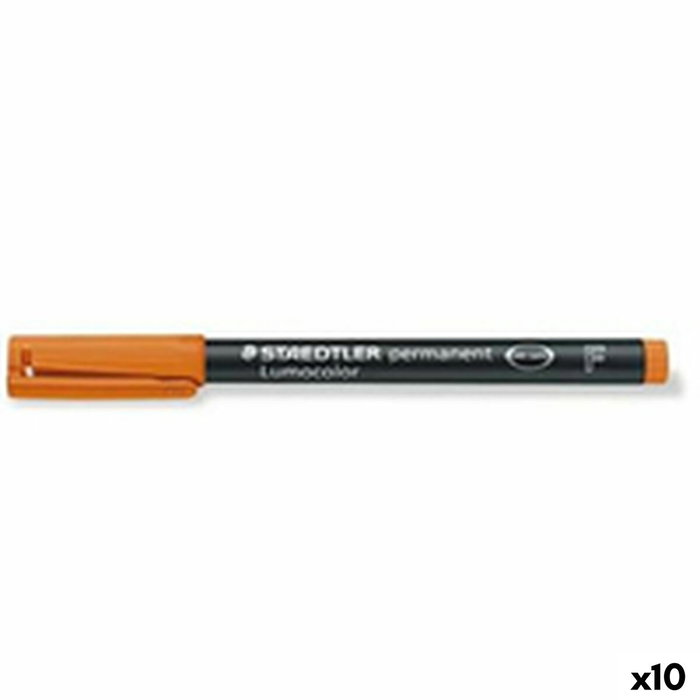 Staedtler Lumocolor 318 F Naranja (Set de 10)