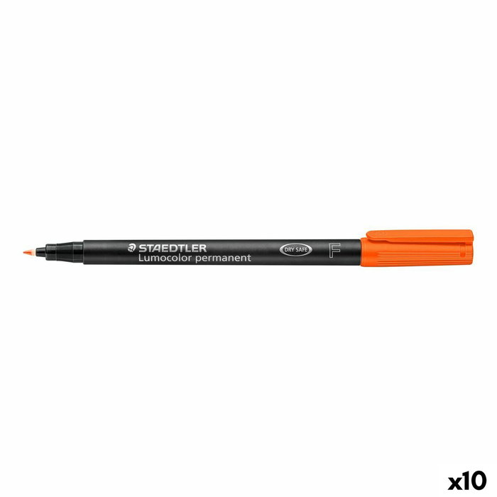 Staedtler Lumocolor 318 F Naranja (Set de 10)