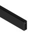 HERRAJES ALK Tubo de aluminio rectangular 30x12 mm, 3 m, acabado plata mate, negro mate o grafito, para perchas de armario