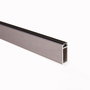 HERRAJES ALK Tubo de aluminio rectangular 30x12 mm, 3 m, acabado plata mate, negro mate o grafito, para perchas de armario