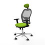PIQUERAS Y CRESPO Silla de oficina Jorquera Sincro/Traslack Pistacho y Gris