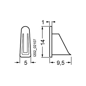 Siemens 5ST3748 Tapa terminal para barras colectoras 1Ph. Siemens 5ST3748 Tapa terminal para barras colectoras 1Ph.