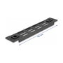 DeLOCK Panel de Gabinete de Red 10" 1U Negro con Ranuras de Ventilación, Montaje sin Herramientas, Metal, Referencia 2U