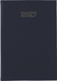 GRAFOPLAS Agenda Anual 2027 Zurich Tapa Acolchada Azul Marino