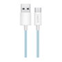 LogiLink Cable USB 2.0 Type-C A/M a C/M, 480 Mbps, 60W, Nylon, Azul, 0,5 m