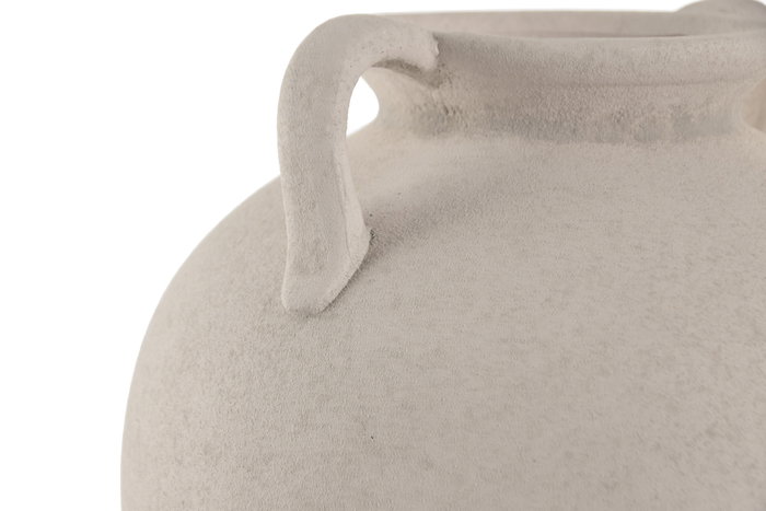 DKD Home Decor Jarrón de Terracota con Asas en Color Crudo DKD Home Decor Jarrón de Terracota con Asas en Color Crudo