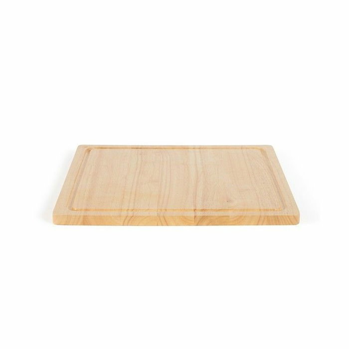 Livoo Tabla de cortar MES141 de madera de caucho XXL 46 x 46 cm con ranura integrada Livoo Tabla de cortar MES141 de madera de caucho XXL 46 x 46 cm con ranura integrada