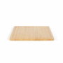 Livoo Tabla de cortar MES141 de madera de caucho XXL 46 x 46 cm con ranura integrada