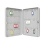 WEDO Armario de llaves 102 56537X con 70 llaveros, Gris