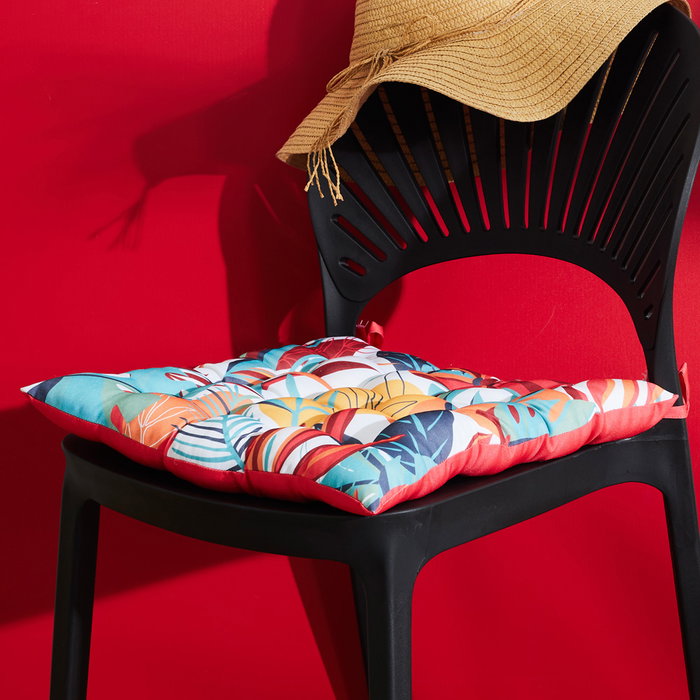 Home Deco Factory Cojín Silla Hidrófugo Paradis Exotiqu 40x40 cm Poliéster